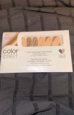 Color Street Real Nail Polish Strips Trend Spotted Leopard Print